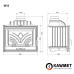 Каминная топка KAWMET W13 (9.5 kW)
