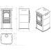 Стальная отопительная печь Nordflam MERIDO Стальная отопительная печь Nordflam MERIDO