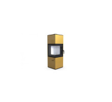Стальная печь Defro Home QUADROOM Золотая Стальная печь Defro Home QUADROOM Золотая