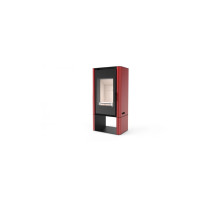 Стальная печь Defro Home SOLUM LOG Красная