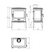 Чугунная печь Dovre TAI 45WD Чугунная печь Dovre TAI 45WD