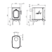Чугунная печь Dovre Saga 101