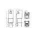 Каминная топка Hitze TRINITY TRI54X54X53 Каминная топка Hitze TRINITY TRI54X54X53