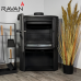 Чугунная печь камин Ravan Deluxe 14 кВт