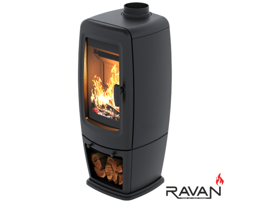 Чугунная печь камин Ravan Incorta 10 кВт