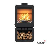 Чугунная печь камин Ravan Savana 8 кВт