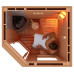 Электрокаменка SAWO Tower Heater Corner TH6-80NB-CNR