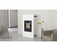 Печь камин Thorma RIVO set white Печь камин Thorma RIVO set white